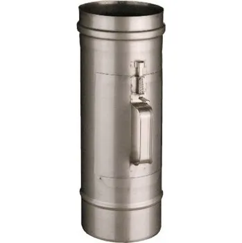 Komín čistící díl - DN 150mm (síla plechu 0,6mm) (čistící prvek, dvířkový díl - DN 150 mm)