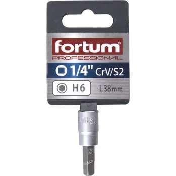 Gola hlavice hlavice zástrčná 1/4&#039; imbus, H 6, L 38mm