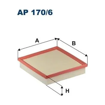 Vzduchový filtr Vzduchový filtr FILTRON AP 170/6