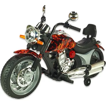 malá motorka DEA Chopper Route 66 lakované plameny