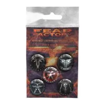 Merch Fear Factory: Sada Placek Albums 2010-2021 Button Badge Set 2022