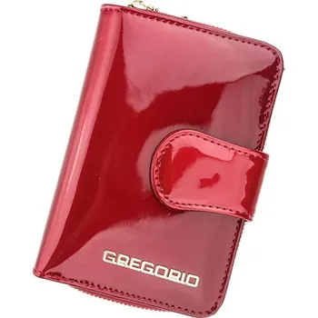 Peněženka Lesklá červená kožená peněženka Gregorio SH115