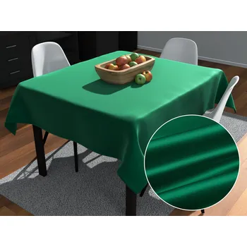 ubrus Saténový čtvercový ubrus polyesterový Satén LUX-012 Zelený 40x40 cm