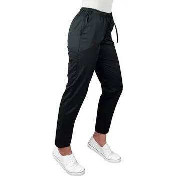 Zdravotnický oděv Dámské lékařské pláště COMFORT FLEX elastické černé (XS)