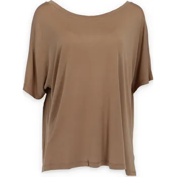 Dámské tričko Triko raglánový rukáv D1047 Moois Itálie barva: hnědá-camel, velikost: S/M