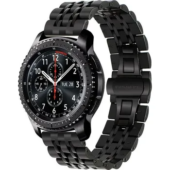 Ostatní příslušenství k chytrým hodinkám eses Kovový článkovitý řemínek rychloupínací pro Garmin - Černý, 20 mm