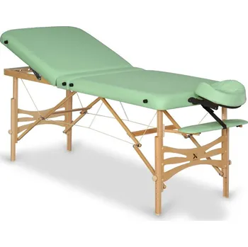 Masážní stůl Skládací masážní lehátko HABYS® Panda Plus světle šedá (#29) - Vinyl Flex, Velikost a barva rámu: 180x70cm - buk světlý 180*70 cm | 13,9 kg | 6 barev