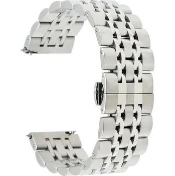 Ostatní příslušenství k chytrým hodinkám eses Kovový článkovitý řemínek rychloupínací pro Garmin - Stříbrný, 20 mm