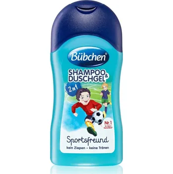 Sprchový gel Bübchen Kids Shampoo & Shower II šampon a sprchový gel 2 v 1 cestovní balení Sport´n Fun 50 ml