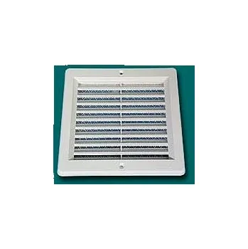 Větrací mřížka Mřížka 150x150 síťovina bílá (Mřížka větrací odvětrávací průduch krytka)