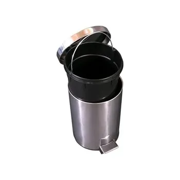 Odpadkový koš Odpadkový koš nerez 12L, pedálový, kulatý