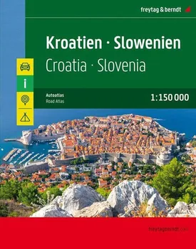 Chorvatsko, Slovinsko: Autoatlas 1:150 000 - Freytag & Berndt (2020, kroužková)