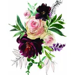 Cadence Nažehlovací nálepka 25 x 35 cm růže