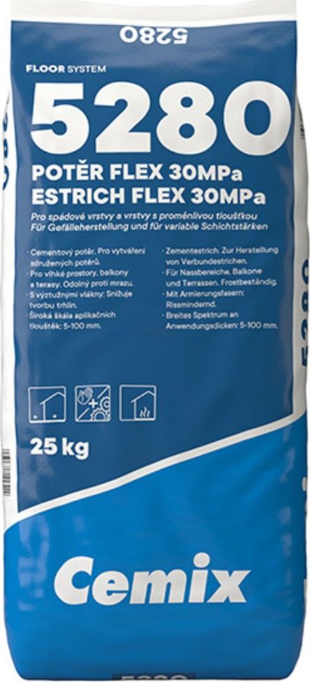 LB Cemix Cemix Potěr Flex spádový 30MPa 25kg
