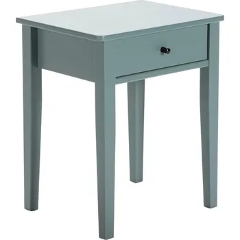 Noční stolek Petrolejově zelený lakovaný noční stolek Marckeric Bart 46 x 36,4 cm