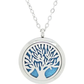 Náhrdelník Aroma difúzní náhrdelník stříbrná barva 50 cm Vincenza