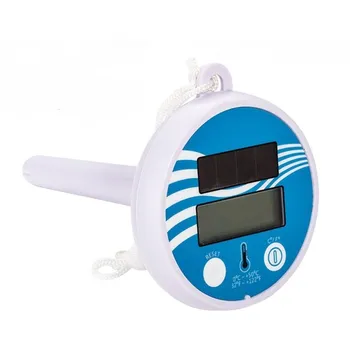bazénový teploměr Solární plovoucí digitální teploměr do bazénu modrý/bílý