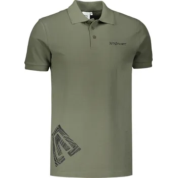 Pánské triko s límečkem ALTISPORT ALM013203 KHAKI S