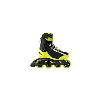 Kolečkové brusle Spokey MrsFIT Dámské fitness kolečkové brusle, žluté, ABEC5, vel. 40