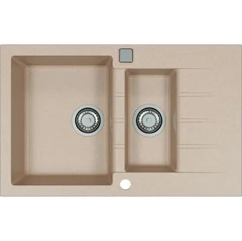 Granitový dřez Dřez včetně sifonu, Cadit 70, Terra G22