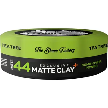 Stylingový přípravek The Shave Factory Exclusive Matte Clay - matná hlína se silnou fixací, 150 ml Tea Tree 44- Comb-Over Power