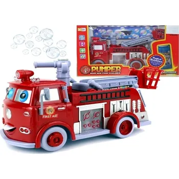 Bublifuk Majlo Toys Bubble Pumper Hasičské auto s bublifukem