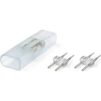 Neonová značka KOLORENO Konektor pro LED neonové pásky 230V/24V 8x16mm, krátký, oboustranný
