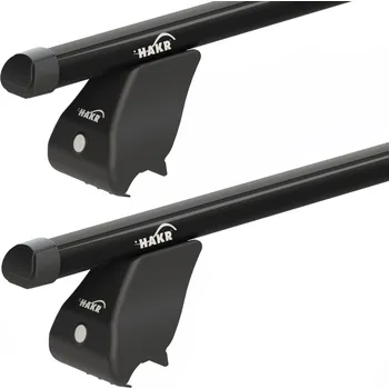 Příslušenství ke střešnímu nosiči Hakr Střešní hliníkové nosiče Audi A4 Combi (2008 - 2015) na integrované podélníky - BLACK