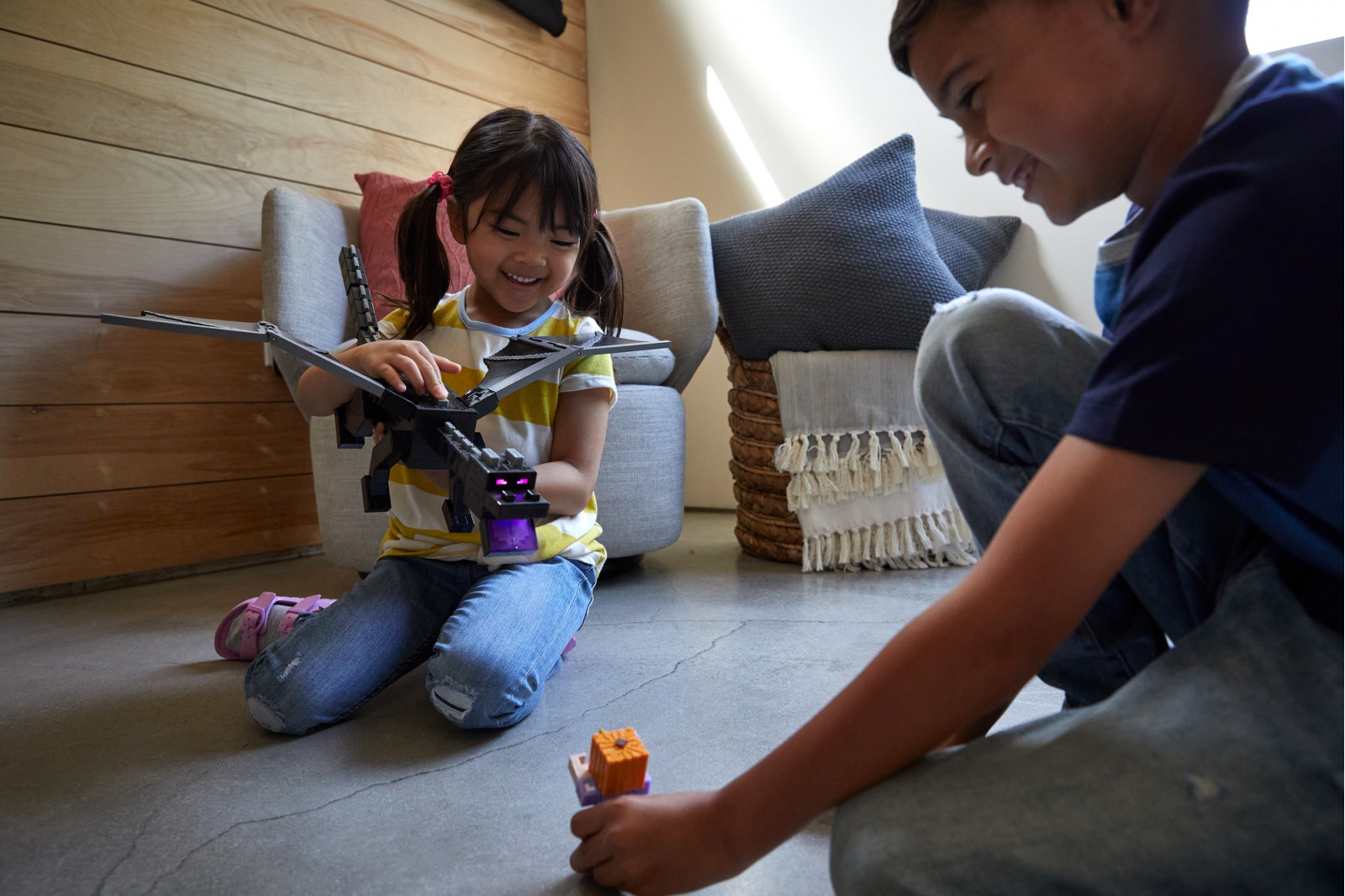 foto Figurka Mattel Minecraft Ultimátní Drak Ender a Steve