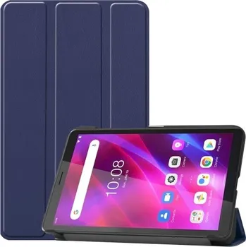 Pouzdro na tablet VSECHNONAMOBIL 38230 LEATHER Zaklápěcí obal pro Lenovo Tab M7 G3 (3. generace) tmavomodrý