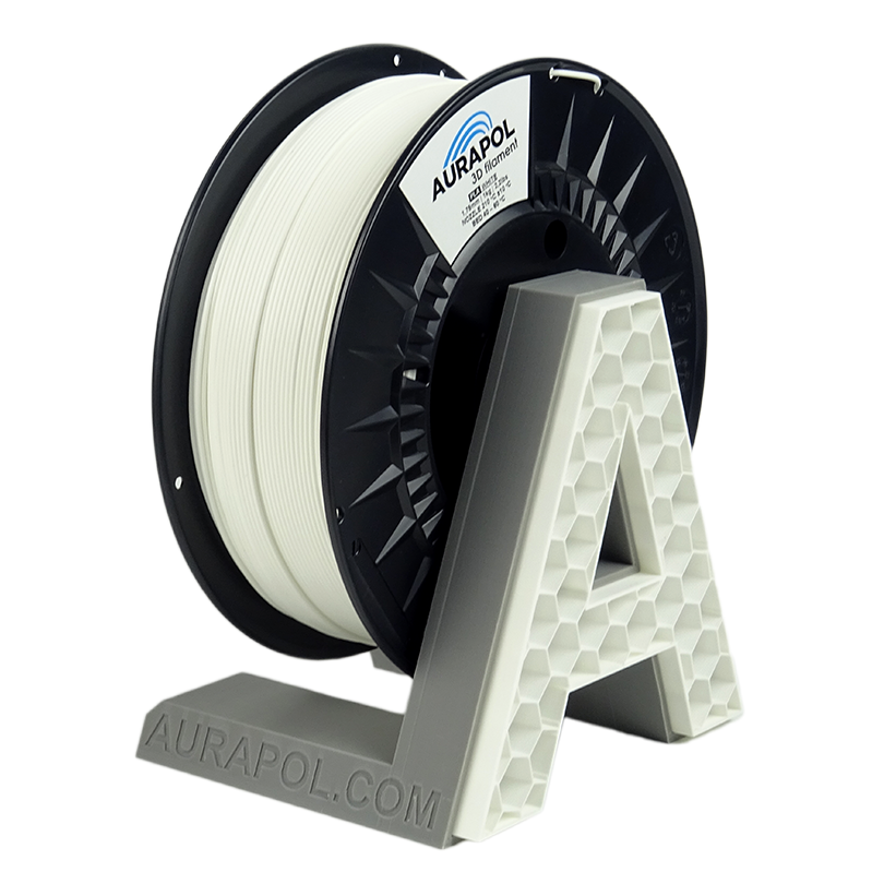 AURAPOL PLA 3D Filament Bílá 1 kg 1,75 mm