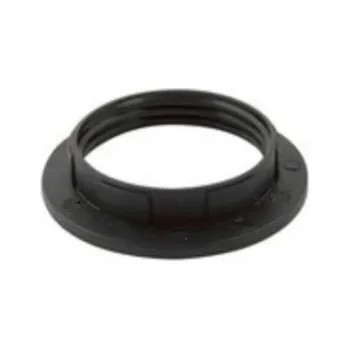 Objímka na žárovku Instalační kroužek k objímce E27 černý