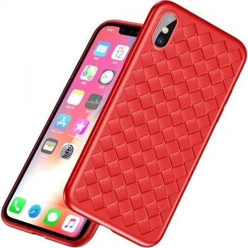 Pouzdro na mobilní telefon BASEUS 6831 BASEUS BV Weaving obal Apple iPhone X / XS červený