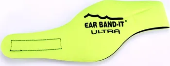 Plavecká čepice Ear Band-It Ultra neoprénová UV čelenka včetně špuntů junior žlutá S