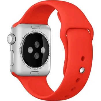 VSECHNONAMOBIL 24920 RUBBER řemínek Apple Watch Ultra 1 / 2 / 3 (49mm) / 9 / 8 / 7 (45mm) / 6 / SE / 5/4 (44 mm) / 3/2/1 (42 mm) červený