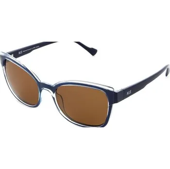 Sluneční brýle HIS 28111 modrá lesk čirá, čočka hnědá polarizovaná 2