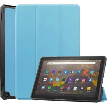 Pouzdro na tablet VSECHNONAMOBIL 38662 LEATHER Zaklápěcí obal Amazon Kindle Fire HD 10 / HD 10 2021 (11. generace) světle modrý
