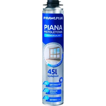 Montážní pěna RAWLPLUG Pěna polyuretanová pistolová RPP univerzální 45 l; 750 ml (RPP-45)
