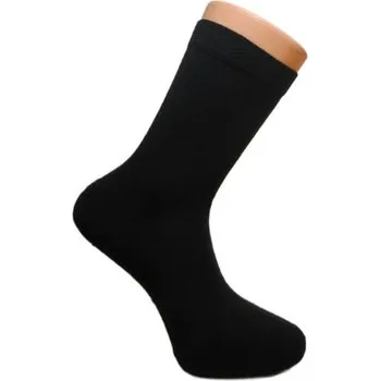 Pánské ponožky KLAFROS antibakteriální bavlněné ponožky s froté chodidlem 47-50 černá