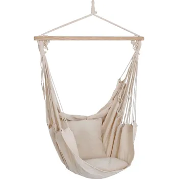 Zahradní nábytek Závěsné zahradní křeslo béžové