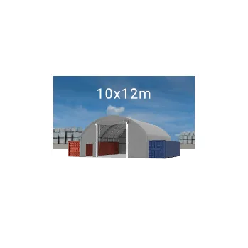 Zahradní stan Kontejnerový stan 10x12m střecha PVC 720 g/m2