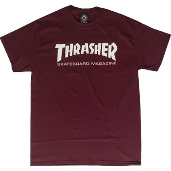 Pánské tričko TRIKO THRASHER SKATEMAG SS - vínová - S + při osobním odběru 483 Kč