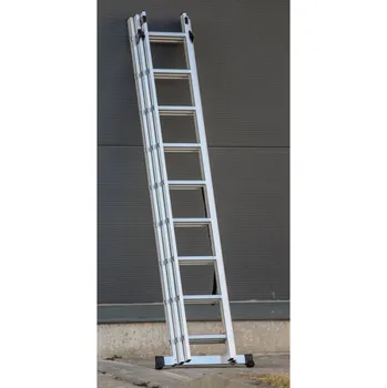 Žebřík Trojdílný výsuvný hliníkový žebřík