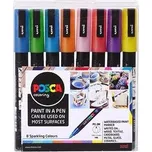 POSCA Sada akrylových popisovačů - třpytivé barvy 8 ks