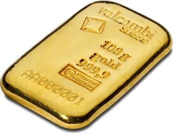 Valcambi Zlatý investiční slitek litý 100 g