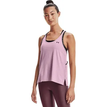 Dámské tílko 1360831 Knockout Mesh Back Tank FW21 - Under Armour melange-šedá XL