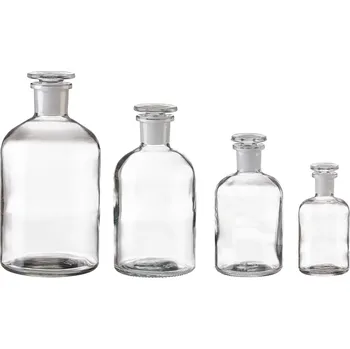 Láhev úzkohrdlá reagenční se zabroušenou zátkou, čirá, Objem [ml]: 1000