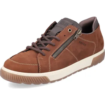 Pánské polobotky PÁNSKÉ POLOBOTKY RIEKER 18910-22 HNĚDÁ Barva: HNĚDÁ, Velikost: 45