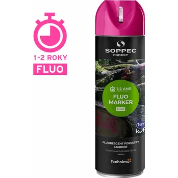 Barva ve spreji Značkovací sprej fluorescenční FLUO MARKER - Růžový sprej FLUO MARKER balení 12x500ml
