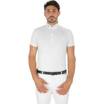 Pánské tričko EQUESTRO Triko závodní Hunt Equestro, pánské, bílé L